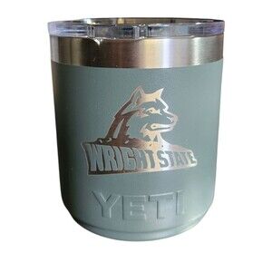 Yeti 10oz. Rambler Tumbler Magslider Lid Gray-Wright State University/WPAFB
